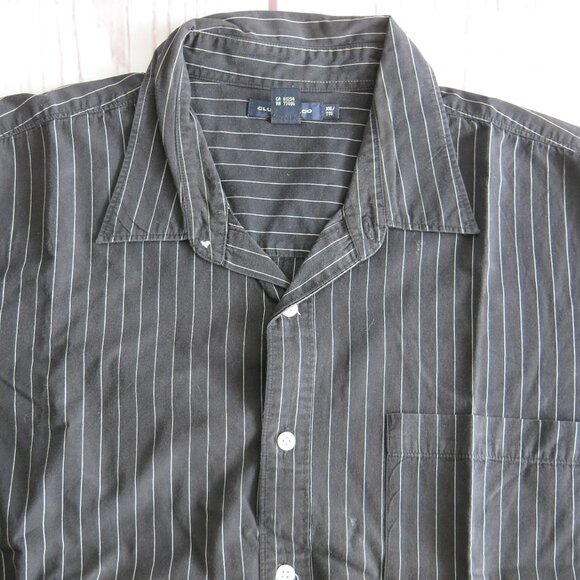 Club Monaco Cotton Multi Color Stripe Button Down Long Sleeve Shirt - Size XXL - Picture 3 of 5
